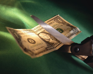 Cutting a One Dollar Bill with a Scissors